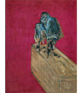 Francis Bacon - Studio per scimpanzé. Stampa su tela