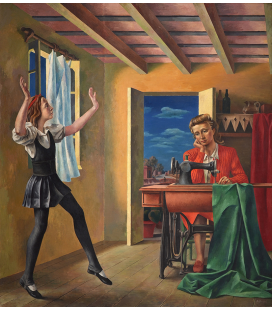 Antonio Berni - Primi Passi, Stampa su tela