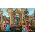 Sandro Botticelli - L'adorazione dei Magi. Stampa su tela