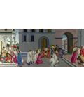 Sandro Botticelli - Tre miracoli di San Zanobi. Stampa su tela