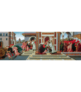 Sandro Botticelli - L'ultimo miracolo e la morte di Zenobio. Stampa su tela