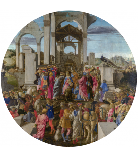 Sandro Botticelli - L'adorazione dei re. Stampa su tela