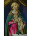 Sandro Botticelli - La Vergine e il bambino. Stampa su tela