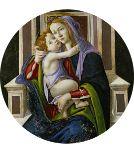 Sandro Botticelli - Madonna col Bambino. Stampa su tela