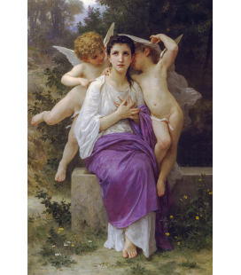 William Adolphe Bouguereau - Risveglio del cuore. Stampa su tela