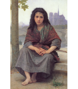 William Adolphe Bouguereau - Il boemo. Stampa su tela