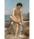 William Adolphe Bouguereau - Il bagnante. Stampa su tela