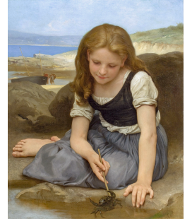 William Adolphe Bouguereau - Le Crabe. Printing on canvas