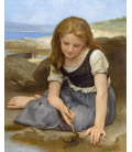 William Adolphe Bouguereau - Le Crabe. Printing on canvas