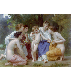 William Adolphe Bouguereau - Admiration. Printing on canvas