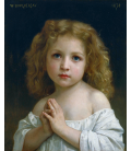 William Adolphe Bouguereau - Bambina. Stampa su tela