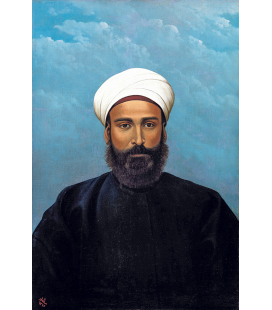 Abdul Qadir al-Rassam - Ritratto di Mohamed Darouich al Allousi. Stampa su tela