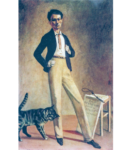 Balthus - Re dei gatti. Stampa su tela