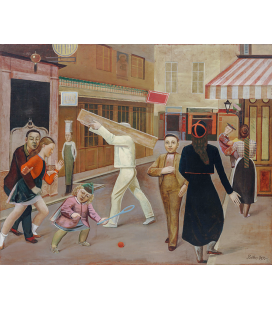 Balthus - La Strada. Stampa su tela