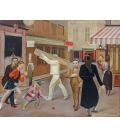 Balthus - The street. Printing on canvas