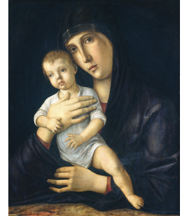 Giovanni Bellini - Madonna con Bambino. Stampa su tela