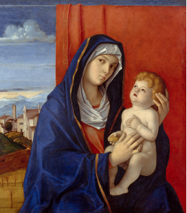 Giovanni Bellini - Madonna con Bambino. Stampa su tela