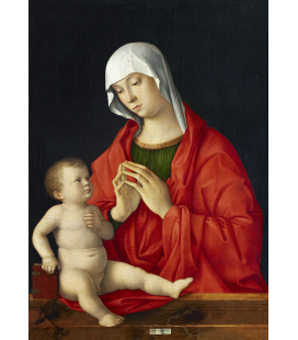 Giovanni Bellini - Madonna con Bambino. Stampa su tela