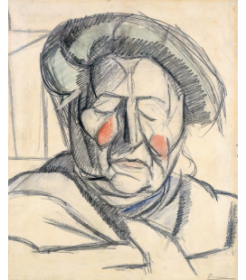 Boccioni Umberto - La madre dell’artista. Stampa su tela