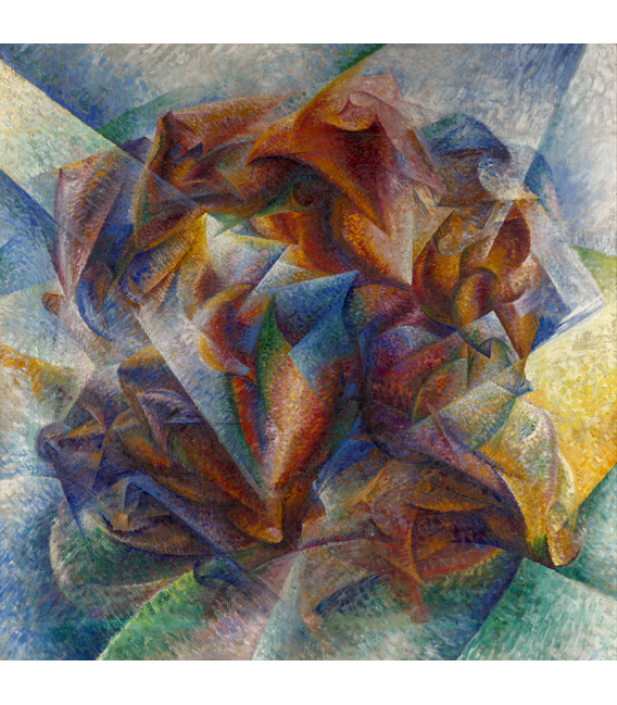 Boccioni Umberto - Dinamismo di un giocatore di calcio. Stampa su tela
