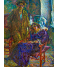 Boccioni Umberto - Le due Amiche. Stampa su tela