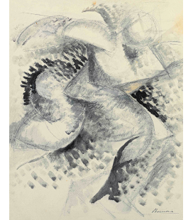 Boccioni Umberto - Dinamismo di un corpo umano. Stampa su tela