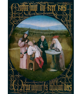 Hieronymus Bosch - Estrazione della pietra della follia. Stampa su tela