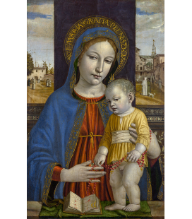 Ambrogio Bergognone - La Vergine e il bambino. Stampa su tela