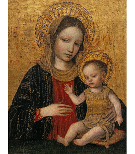 Ambrogio Bergognone - La Vergine e il bambino. Stampa su tela