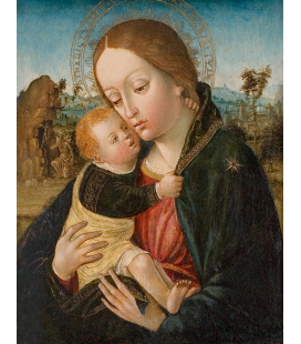 Ambrogio Bergognone - La Vergine e il bambino. Stampa su tela