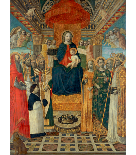 Ambrogio Bergognone - Sacra Conversazione. Stampa su tela