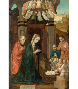 Ambrogio Bergognone - Natività. Stampa su tela