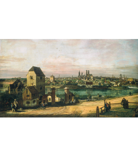 Bellotto Bernardo - View of Munich. Printing on canvas
