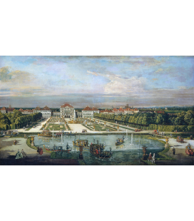 Bellotto Bernardo - Palazzo di Nymphenburg Monaco di Baviera. Stampa su tela