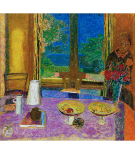 Pierre Bonnard - Sala da pranzo sul giardino. Stampa su tela