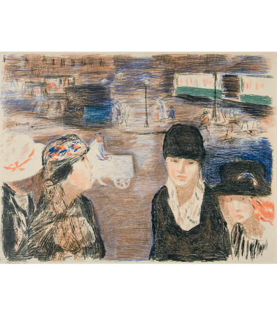 Pierre Bonnard - Place Clichy. Stampa su tela