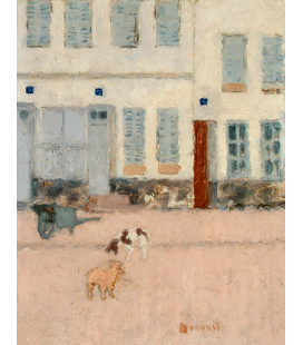 Pierre Bonnard - Due Cani in una strada deserta. Stampa su tela
