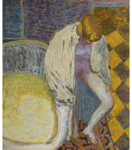 Pierre Bonnard - Donna che esce dal bagno. Stampa su tela