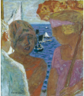 Pierre Bonnard - Conversation in Arcachon. Printing on canvas