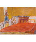 Pierre Bonnard - Il Tappeto Rosso. Stampa su tela