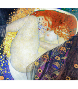 Stampa su tela: Gustav Klimt - Danae 1907