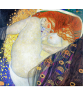 Gustav Klimt - Danae. Stampa su tela