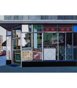Richard Estes - Danbury Tile. Riproduzione giclèe su tela