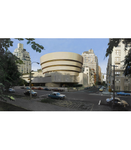 Richard Estes - The Solomon R. Guggenheim Museum. Riproduzione giclèe su tela