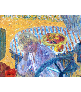 Pierre Bonnard - Ritratto di Renée Monchaty. Stampa su tela