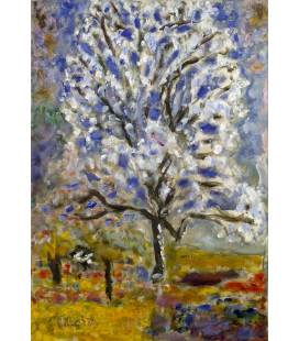 Pierre Bonnard - Il mandorlo in fiore. Stampa su tela