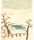 Pierre Bonnard - Paesaggio invernale. Stampa su tela