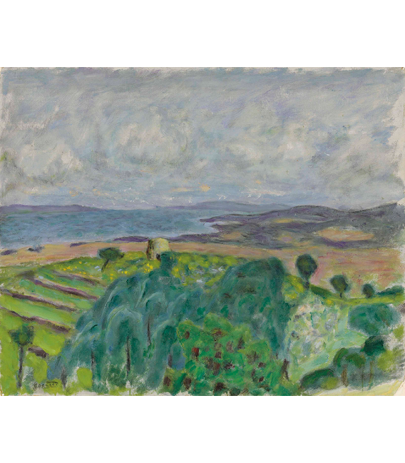 Pierre Bonnard - La ragazza con il gabbiano. Stampa su tela