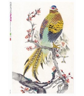 Carta di riso Decoupage: Uccelli Portafortuna