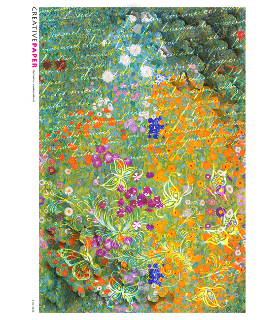 Carta di riso Decoupage: FLO_0249